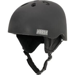 Krash! Matte Black Snow Helmet