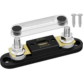 DaierTek 100 Amp ANL Fuse Block Kit 5/16" Stud Terminals Max 500A for Car Boat Home Use