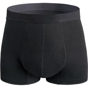 Mens Incontinence Underwear Washable, 2.3 oz Absorbent Leak Proof Reusable Boxer Briefs for Bladder Control 1 Pack(Dark Gray, M)