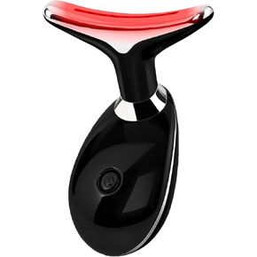 Red Light Therapy for Face, 7 Color LED Facial Light Therapy Wand for Skin Care at Home Blue Light Therapy Face Massager Tool for Face, Neck, Black