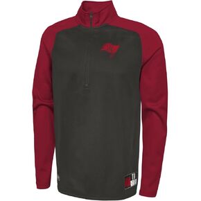 Outerstuff NFL Men's O-Line Performance 1/4 Zip Pullover Fleece Top