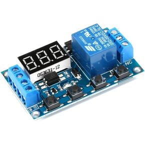 DC 6-30V Timer Delay Triggered Relay Module 1 Channel Way 5V Multifunction Switch Control Relay Cycle Timer Digit LED Display Micro USB