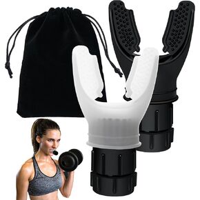2PCS Breathing Trainer Exercise Device , Muscle Trainer with Variable Settings - Adjustable to Different Fitness Needs, Portable & Easy to Clean