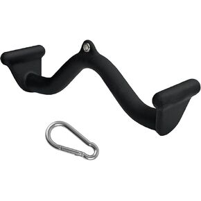 Lat Pull Down Bar T bar Row Attachment，V Bar Tricep Lat Pulldown Attachments, Back Strength Training Bar for Home Gym Exercise Cable Machine Attachments