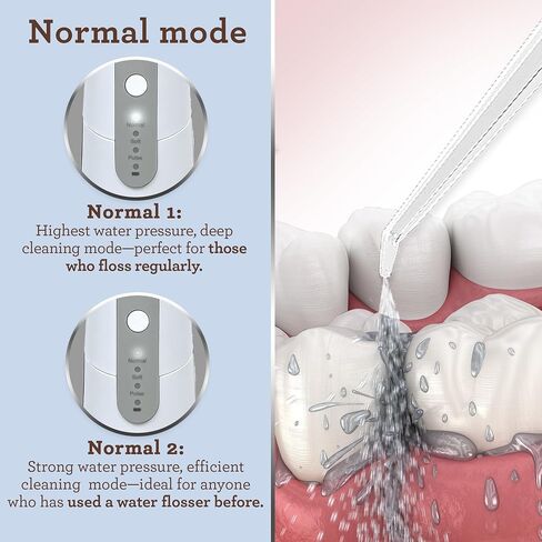 GuruNanda Advanced Dental Water Flosser 2.0 with UV Mode - Cordless and Portable - 290 ml Water Tank, 3 Modes, Rechargeable for Healthy Teeth and Gums in Saudi Arabia