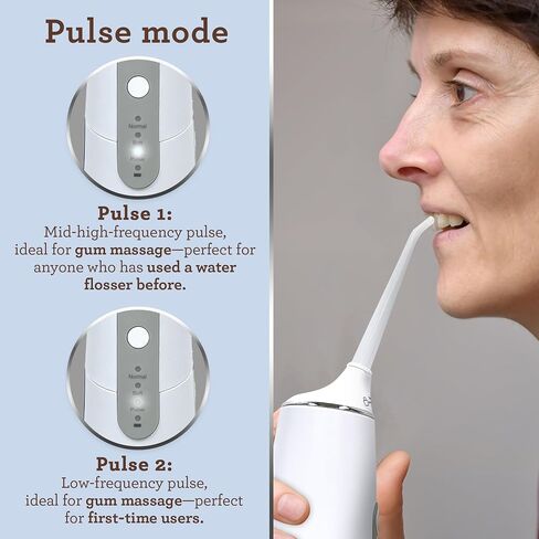 GuruNanda Advanced Dental Water Flosser 2.0 with UV Mode - Cordless and Portable - 290 ml Water Tank, 3 Modes, Rechargeable for Healthy Teeth and Gums in Saudi Arabia