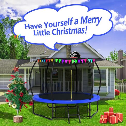 16FT 15FT 14FT 12FT 10FT Pumpkin Trampoline, Trampoline Outdoor with Basketball Hoop, Enclosure Net and Ladder, Trampoline for Kids and Adults in Saudi Arabia