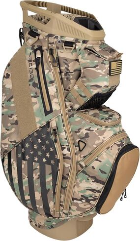 Sun Mountain C-130 14 Way Golf Bag with Full-Length Dividers and 11 Pockets for Ultimate Convenience - Lightweight Golf Cart Bag with Cart Strap Pass-Through Ideal for Golf Carts - Sand Camo in Kuwait