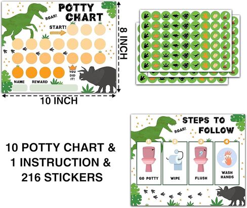 Sloth Potty Trainning Sticker Chart for Toddlers Boys Girls, 20 Potty Training Chart with 432 Stickers & 1 Routine Card - B04 in Kuwait