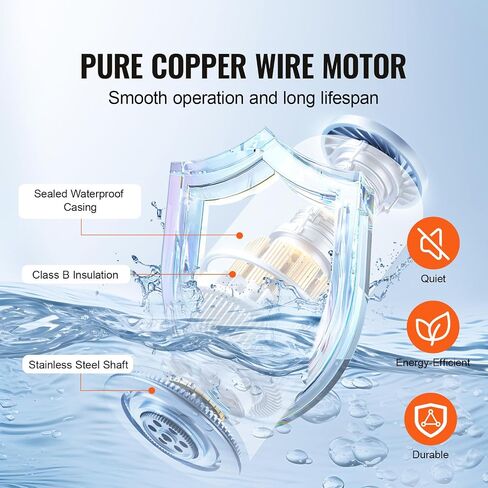 VEVOR 12V Bilge Pump, 3000GPH Automatic Submersible Boat Bilge Water Pump with 1.6" Outlet Diameter Float Switch, Small Boat Bilge Pump Marine Electric Bilge Pump for Boats, Ponds, Pools, Basements in Saudi Arabia