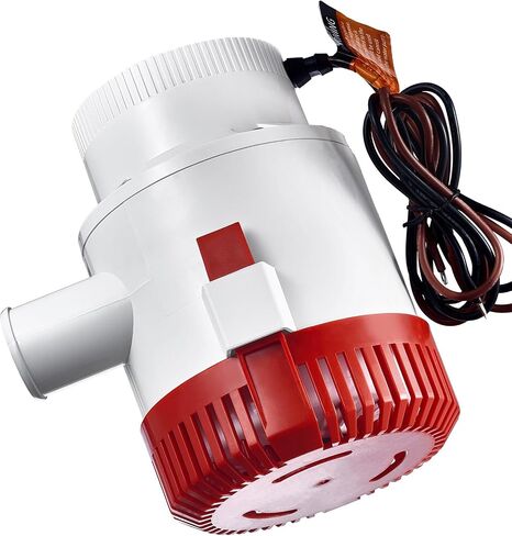 VEVOR 12V Bilge Pump, 3000GPH Automatic Submersible Boat Bilge Water Pump with 1.6" Outlet Diameter Float Switch, Small Boat Bilge Pump Marine Electric Bilge Pump for Boats, Ponds, Pools, Basements in Saudi Arabia