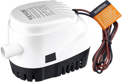vevor 12v مضخة ماء آسن، 3000gph التلقائي مضخة مياه غاطسة قارب آسن مع 1.6 "قطر منفذ تعويم التبديل، قارب صغير مضخة آسن البحرية الكهربائية مضخة آسن للقوارب والبرك وحمامات السباحة والطوابق السفلية in Saudi Arabia