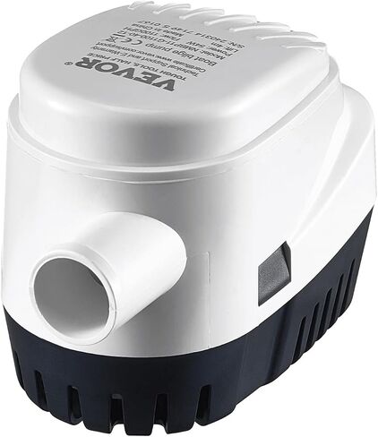 vevor 12v مضخة ماء آسن، 3000gph التلقائي مضخة مياه غاطسة قارب آسن مع 1.6 "قطر منفذ تعويم التبديل، قارب صغير مضخة آسن البحرية الكهربائية مضخة آسن للقوارب والبرك وحمامات السباحة والطوابق السفلية in Saudi Arabia