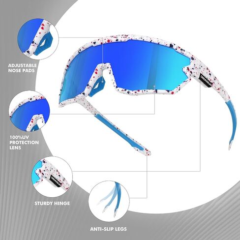 Polarized Sunglasses Cycling Glasses for Adult and Youth Men Women Protection Eyewear Goggles for Baseball in Saudi Arabia