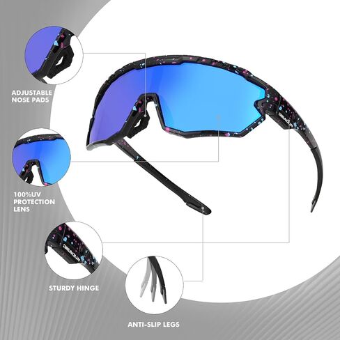 Polarized Sunglasses Cycling Glasses for Adult and Youth Men Women Protection Eyewear Goggles for Baseball in Saudi Arabia