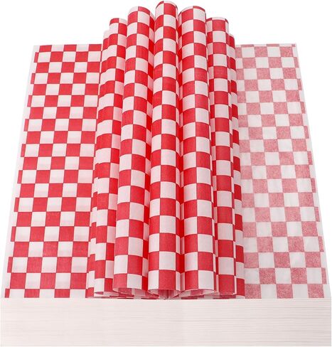 EUSOAR Sandwich Paper Wraps, 400 Sheets 11" x 10" Baking Parchment Wax Deli Paper, Classic Grease Resistant Burger Food Basket Liner Parchment Paper Sheets for Bread BBQ and Sandwiches Wrapping in Saudi Arabia