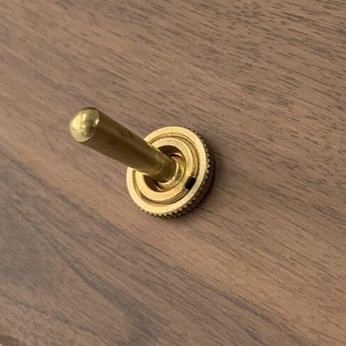 Old Fashioned Light Toggle Switch with Hand Made Ash Wood Wall Panel 15A 110V-250V AC Perfect for Unique Interior in Saudi Arabia
