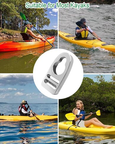 Premium Aluminum Strap Buckle Clips for Kayak Seats, Seat Strap Buckle Clips Replacement Kit, Kayak Repair Clips and Accessories in Kuwait