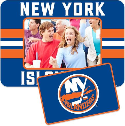 إطار صورة مغناطيسي من Rico Industries NHL Hockey New York Islanders Stripes (5 بوصة × 6.75 بوصة) ومجموعة كومبو مغناطيسية - ديكور المنزل - الثلاجة، المكتب، المطبخ in Saudi Arabia
