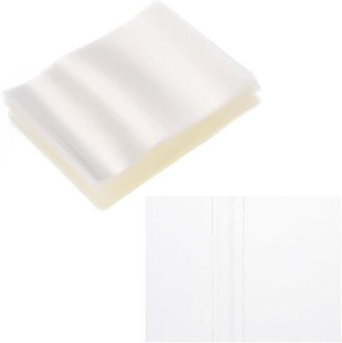 PATIKIL 165x56mm PVC Perforated Shrink Bands, 100Pcs 0.05 mm/2 Mil Thickened Heat Shrink Seal Wrap Fit for 3.75"-4" Cap Diameter Essential Oil Bottles Jars Cans Tin, Clear in Saudi Arabia