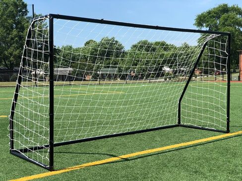 Premier 12 X 6 Ft. AYSO Youth Regulation Size Soccer Goal w/Weatherproof 4mm Net. 50MM Diameter Powder Coated/Corrosion Resistant Frame. 12x6 Foot Practice Aid. ONE Year Warranty! in Saudi Arabia