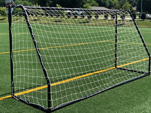 Premier 12 X 6 Ft. AYSO Youth Regulation Size Soccer Goal w/Weatherproof 4mm Net. 50MM Diameter Powder Coated/Corrosion Resistant Frame. 12x6 Foot Practice Aid. ONE Year Warranty! in Saudi Arabia