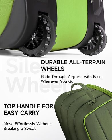 MANUEKLEAR Golf Bag Travel Case for Airlines with Travel Wheels, Golf Travel Bags for Airlines with Padded Top, 1680D Nylon Foldable Golf Travel Covers with 3 Large Pocket for Golfer in Saudi Arabia