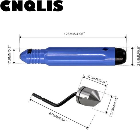 مجموعة أدوات إزالة الأزيز من CNQLIS، أداة إزالة الأزيز اليدوية أداة إزالة الأزيز اليدوية للألومنيوم والنحاس والصلب والبلاستيك والخشب in Kuwait