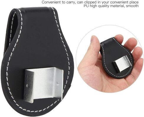Billiard Chalk Holder Billiard Pool Cue Chalk Clip Holder PU Pouch Bag for Billiard Cue Snooker Accessory in Saudi Arabia