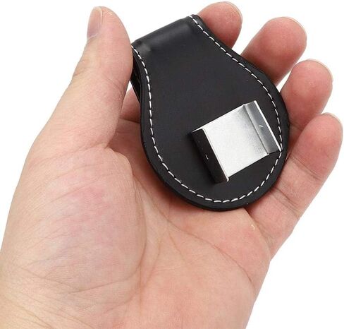 Billiard Chalk Holder Billiard Pool Cue Chalk Clip Holder PU Pouch Bag for Billiard Cue Snooker Accessory in Saudi Arabia