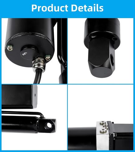DC 12V 10-inch Hydraulic Motor Heavy Duty Electric Linear Actuator 2300LBS Compatible with Dump Trailers, Lift Tables, Solar Tracking System, Wheelchair Lift 10500N/1050KG Hydraulic Power Unit Vahaha in Kuwait