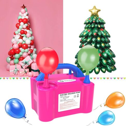 Electric Balloon Pump, Portable Electric Balloon Blower Machine Balloon Air Pump Dual Nozzle 110V 600W Balloon Inflator for Party Decorations in Saudi Arabia