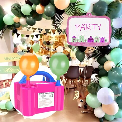 Electric Balloon Pump, Portable Electric Balloon Blower Machine Balloon Air Pump Dual Nozzle 110V 600W Balloon Inflator for Party Decorations in Saudi Arabia