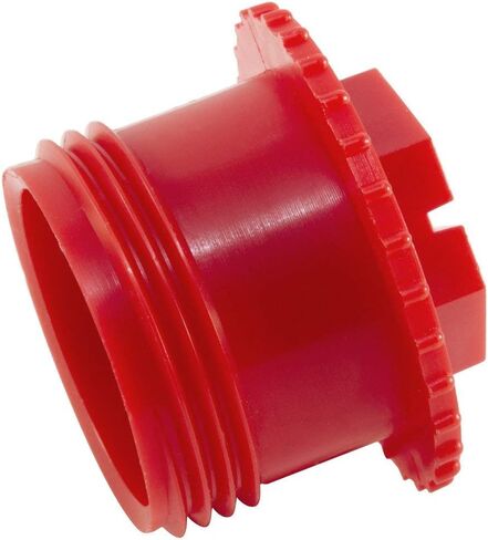 Caplugs ZTF17-22AK1 Plastic Threaded Plug. RP-TF-17-2, PP, to Plug Thread Size 1-1/16-12", Red (Pack of 30) in Saudi Arabia