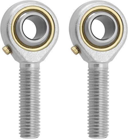 2pcs M6x1.0 Spherical Rod End Bearing Rose Joint POS6 Right Hand Male Thread Connector Self-Lubricated Joint Bearing with Jam Nuts in Saudi Arabia