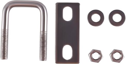U Bolts 4 Pcs 304 Stainless Steel M6 Round U-Bolt, Inner Width 20 mm, Heavy Duty U Clamp Bolt with Washers and Nuts for Replacement Parts and Accessories for Ski, Fishing Boat or Sail Trailer in Saudi Arabia