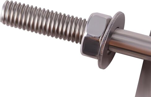 U Bolts 4 Pcs 304 Stainless Steel M6 Round U-Bolt, Inner Width 20 mm, Heavy Duty U Clamp Bolt with Washers and Nuts for Replacement Parts and Accessories for Ski, Fishing Boat or Sail Trailer in Saudi Arabia
