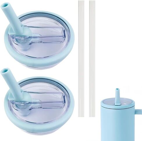 2 Pack 40 oz Tumbler Flip Straw Lid Replacement fit for Stanley Quencher, Spill Proof Splash Resistant Tumbler Lids,Reusable Leak Proof Tumbler Cover for Stanley Cup Accessories in Saudi Arabia