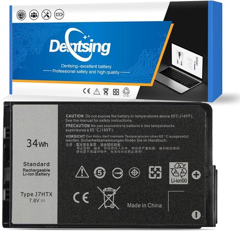 Dentsing 34Wh 4342mAh J7HTX Laptop Battery Replacement for Dell Latitude 7202 7212 7220 Rugged Extreme Tablet Series 02JT7D 2JT7D FH8RW J82G5 VW5Y4 451-BBOR 451-BCCO 451-BCDH 7XNTR in Kuwait