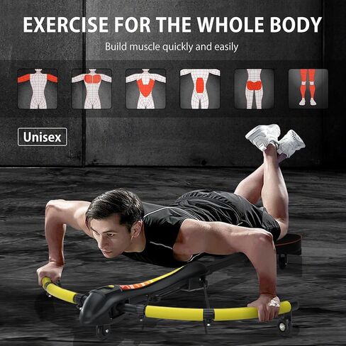 جهاز تدريب AB متعدد الوظائف 4 في 1 من VIVITORY، جهاز تدريب أساسي وبطن، جهاز يعسوب قابل للتعديل، تدريب القوة لكامل الجسم، معدات اللياقة البدنية المنزلية in Kuwait