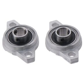 2pcs Pillow Block Bearing,Zinc Alloy Self Aligning Pillow Block Flange Bearing,Durable Zinc Alloy Flange Block Bearing(KFL001-12mm)