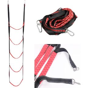 Boat Rope Ladder Heavy Duty Climbing Rope 400Lbs Strength 14mm Reinforced Polyester Line Outdoor Ladder for Inflatable Boat Kayak Motorboat Canoeing