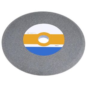 HARFINGTON Bench Grinding Wheel 10 Inch 80 Grit 0.5" Thickness 1-1/4 Inch Arbor Aluminum Oxide Grinding Wheel Grinding and Cutting Grinder Wheel for Cars Ships Machinery, Grey