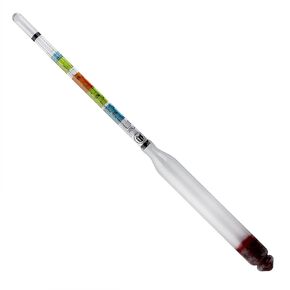 HYDROMETER, Triple Scale for beer brewing and wine making
