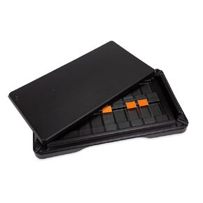 Customizable Slide Staining Tray, Holds 18 Slides, Black