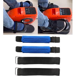 4Pcs Under Desk Elliptical Pedal Straps, Adjustable Ellipse Leg Exerciser Straps for Leg/Bike Pedal Exerciser & Elliptical Stepper, Seniors Sitting Fitness Home Office Sports Accessories