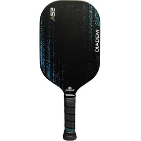 Diadem A52 USAPA Approved Carbon Fiber Face Pickleball Paddle Made for Control and Spin