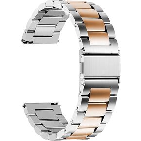 Compatible for SUUNTO VERTICAL Band, 22mm Quick Release Stainless Steel Metal Replacement Straps Compatible with SUUNTO Vertical / 9 Peak/Peak Pro / 5 Peak