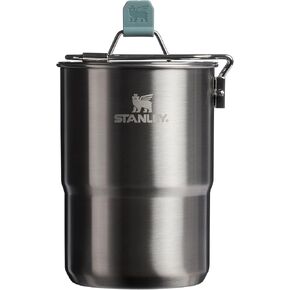 Stanley Wildfare Go Two Cup Cookset - 32 oz | Stainless Steel Pot and Lid, 2 Insulated Cups | Induction-Compatible | Camping Essentials for Your Camp Kitchen