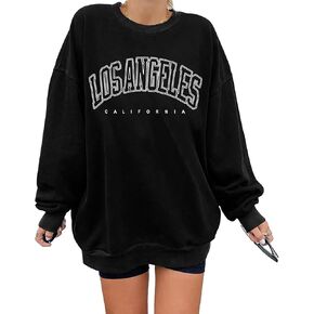 Plus Size Usa Sweatshirt Women: Patriotic Tshirt 4th July Shirt Long Sleeve Casual Pullover Tops